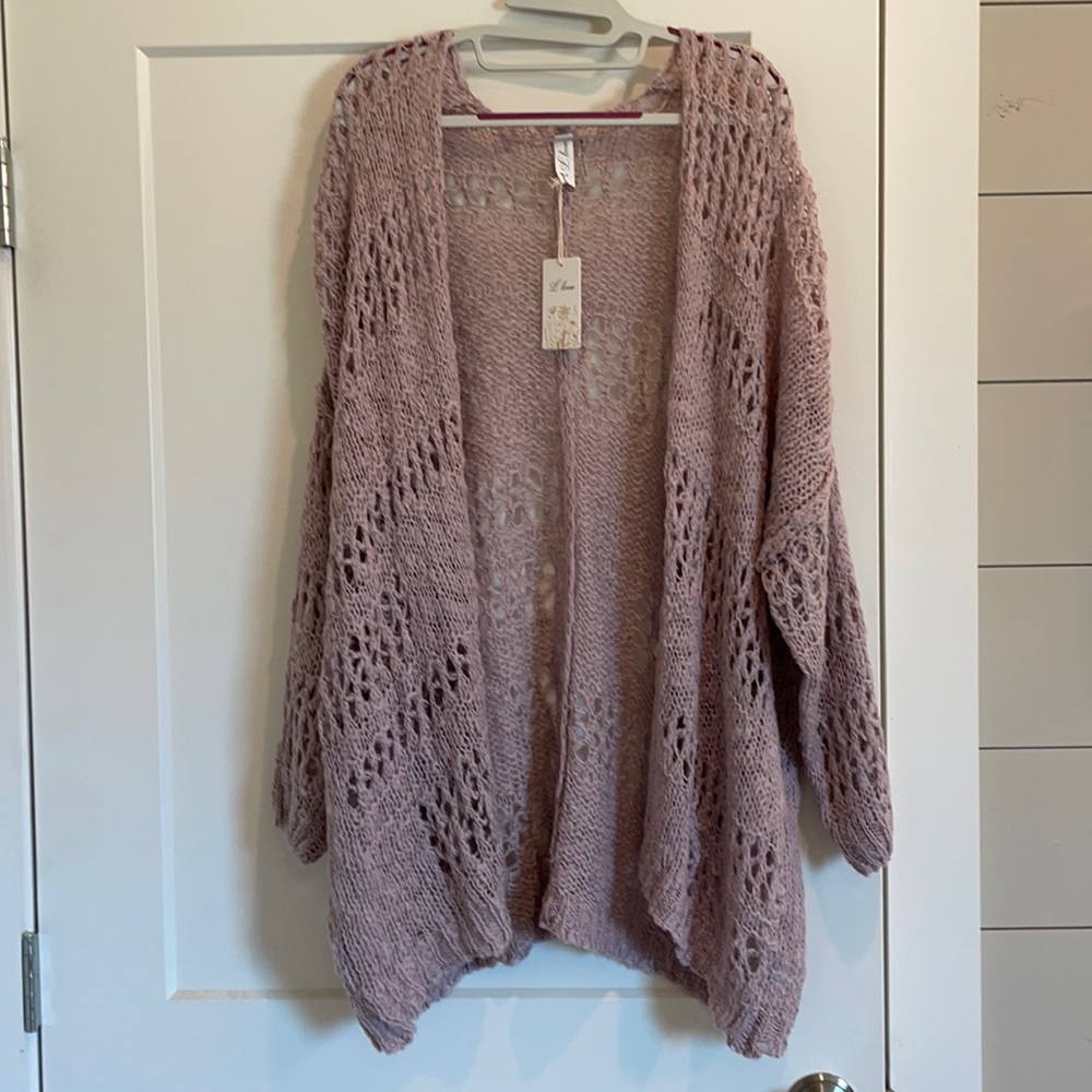 L Love cardigan